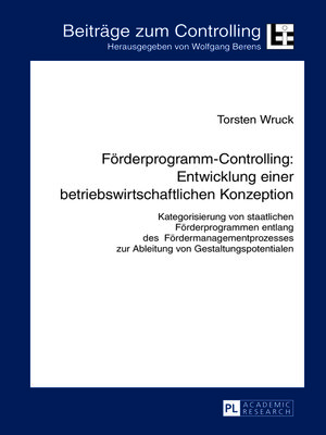 cover image of Foerderprogramm-Controlling